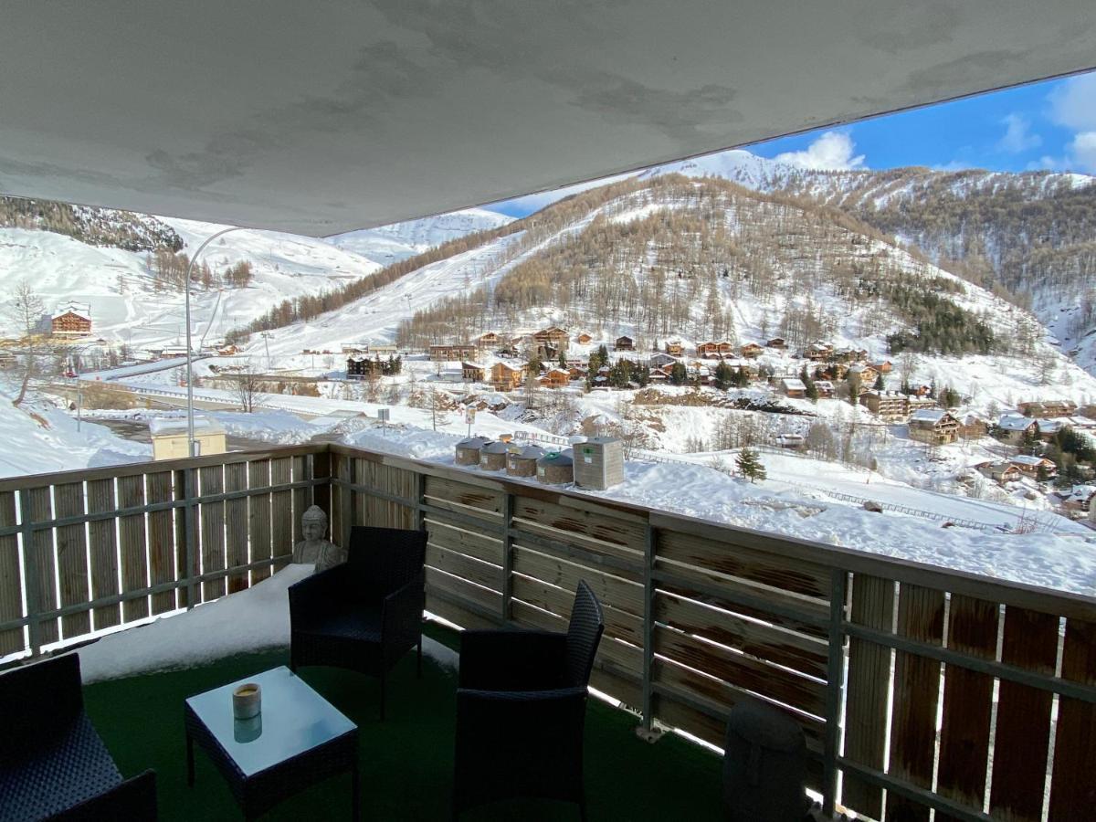 3 Pieces La Foux D Allos Vue Montagne Et Station Exteriér fotografie